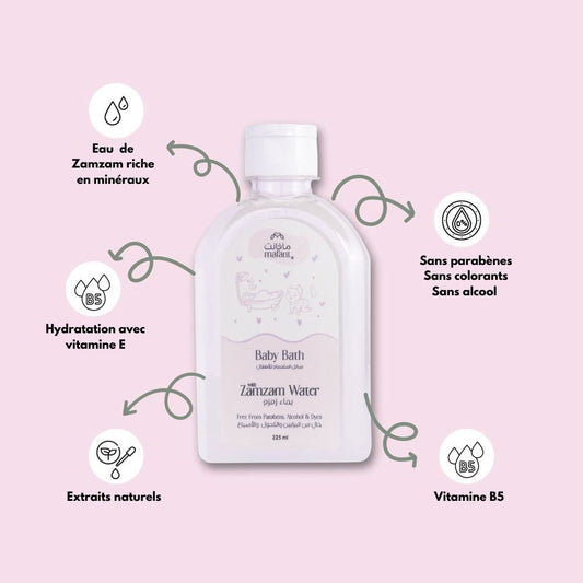 Gel douche pour enfants à l’eau de Zamzam sans parabènes ni alcool